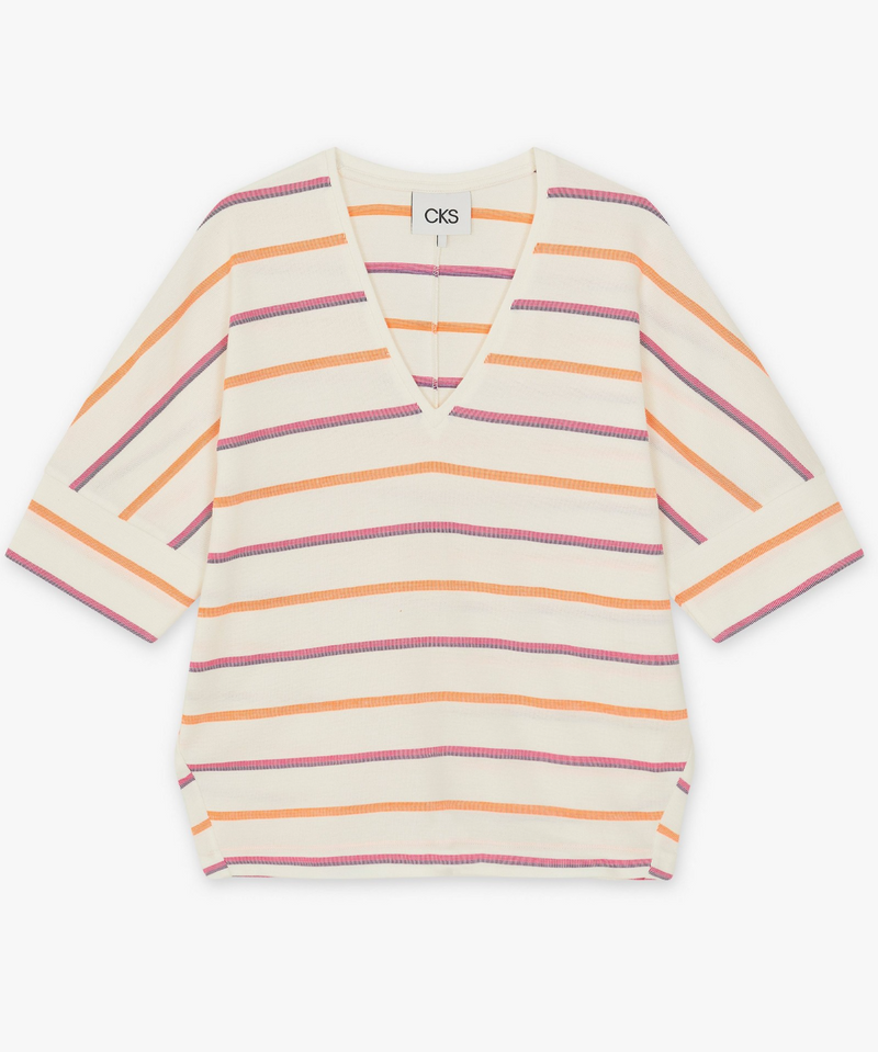 camiseta manga japo naranja rosa