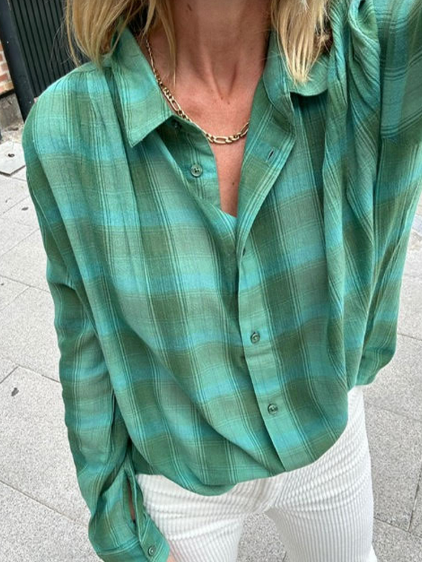 camisa cuadros verdes